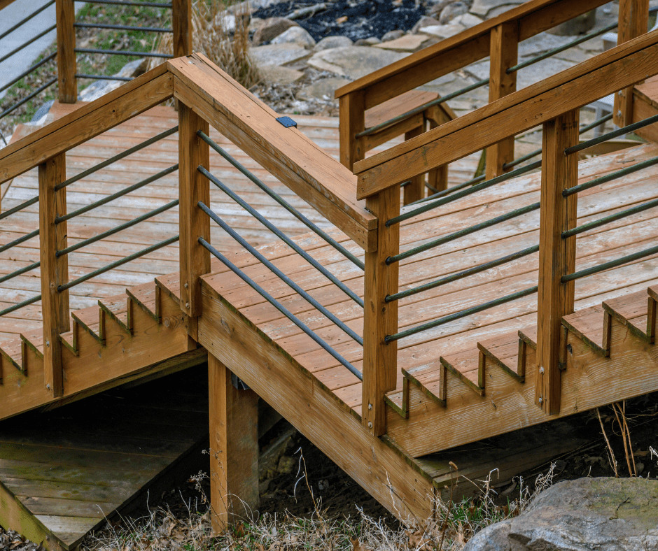 Featured image for “Deck Stairs on a Slope”